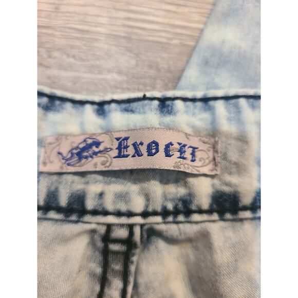 Exocet size 3 junior's acid/ white wash jogger style jeans - Picture 6 of 11